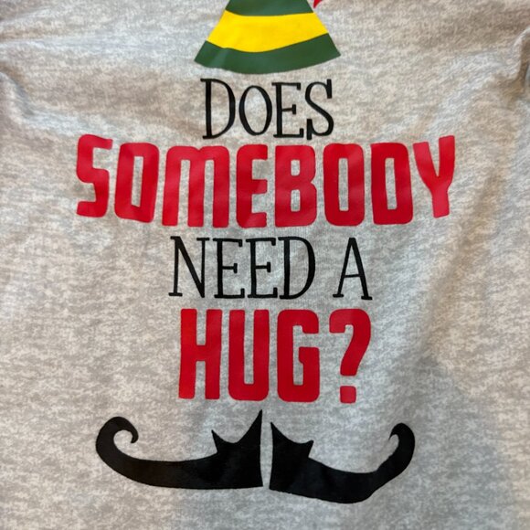 ELF Christmas Pj Baby Toddler Footie One piece 12-18 months - Picture 3 of 7